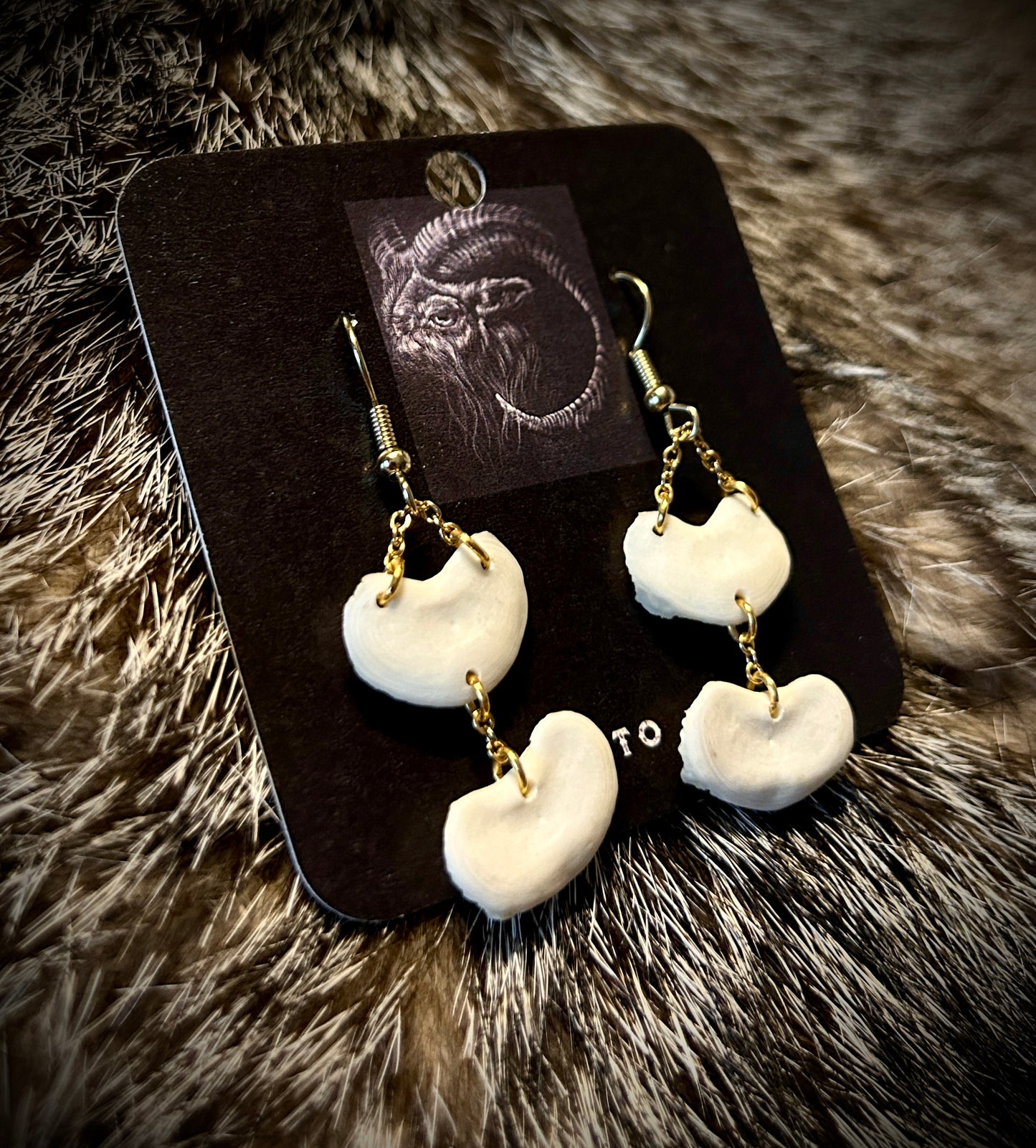 Coyote Patella Earrings