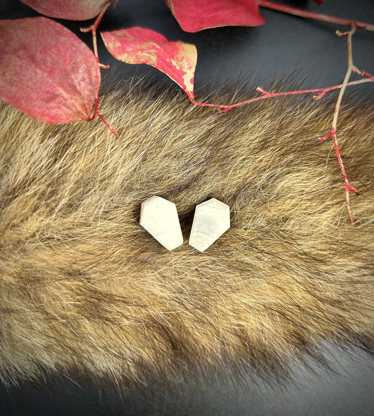Bone Coffin Studs