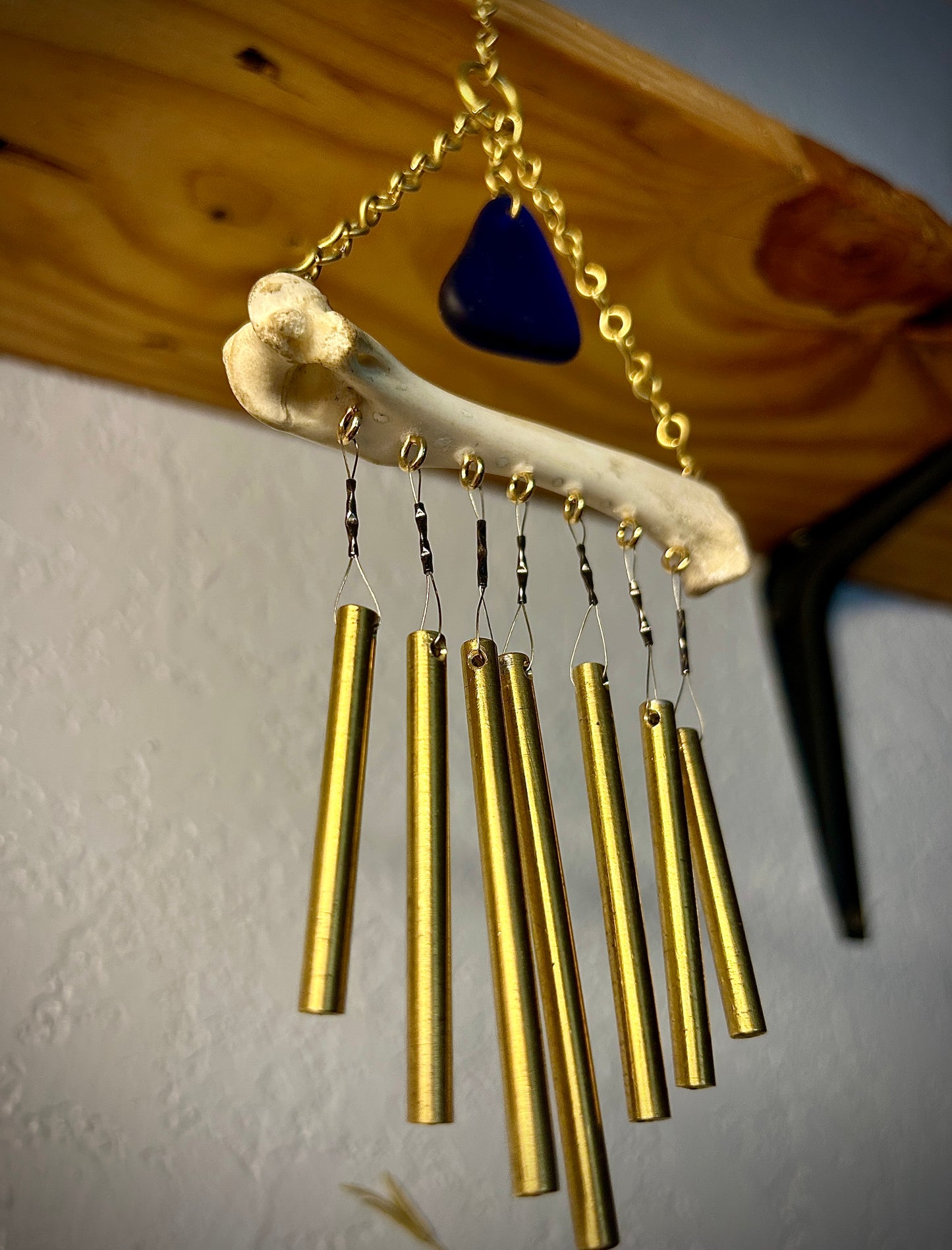 Sea Glass and Fox Bone Chime