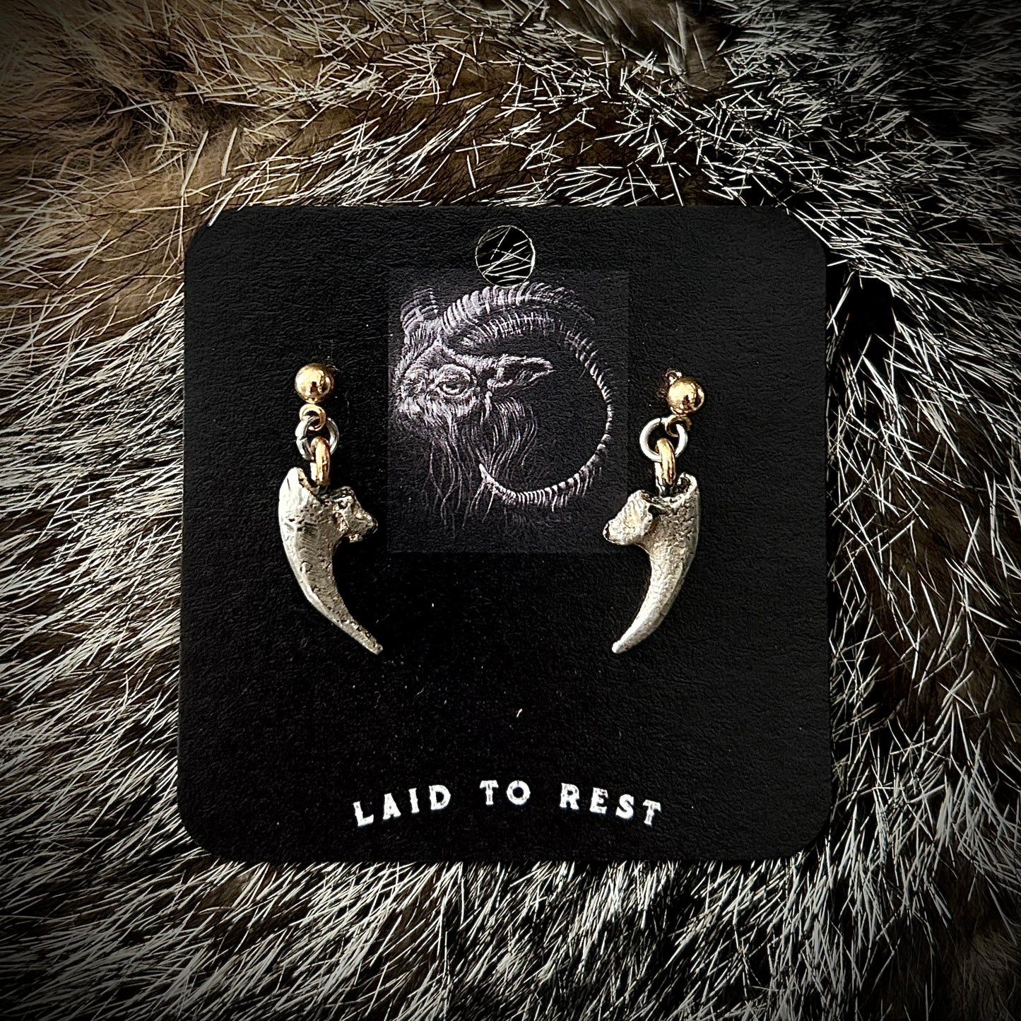 Silver Owl Talon Studs