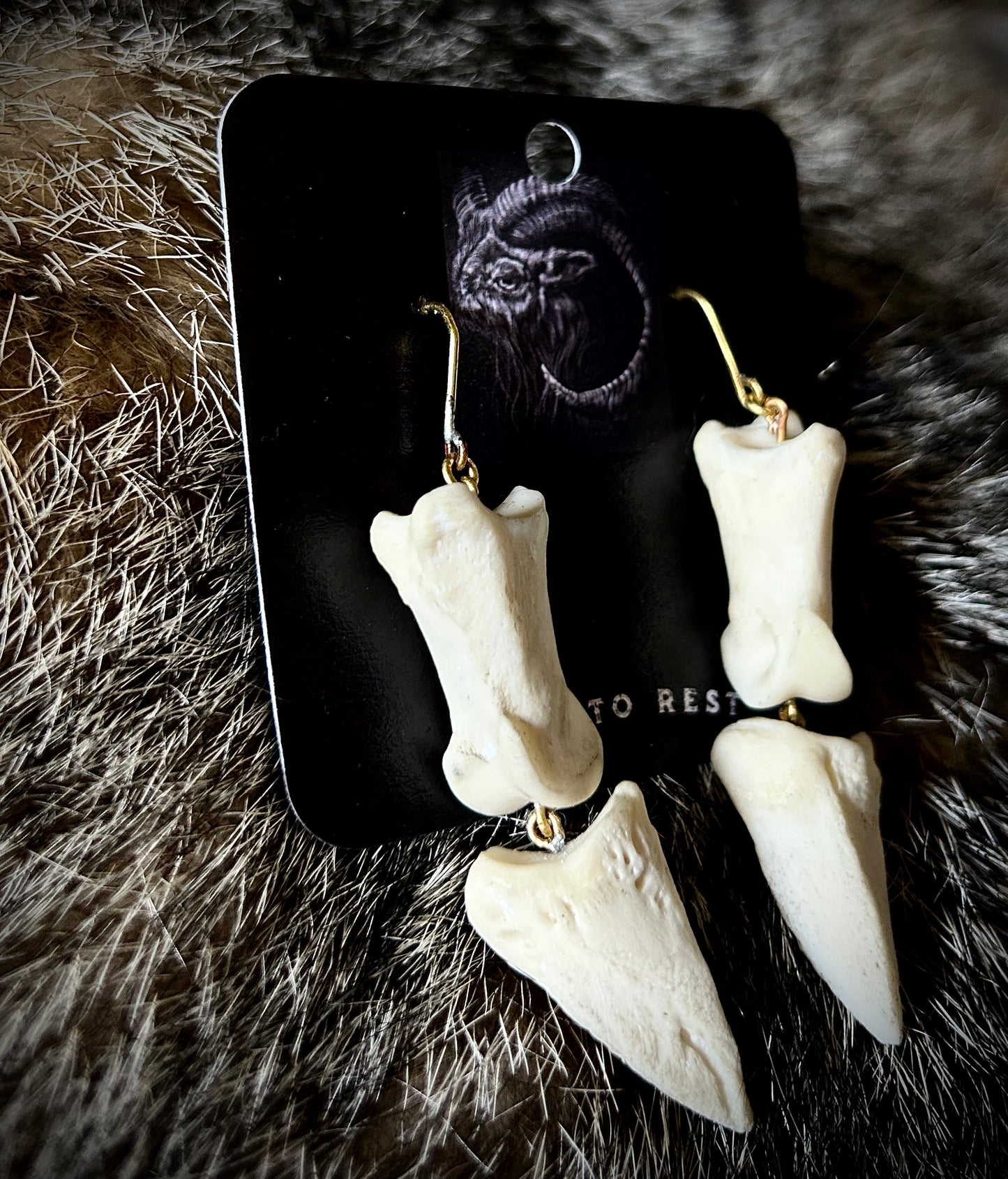 Deer Phalanges Earrings