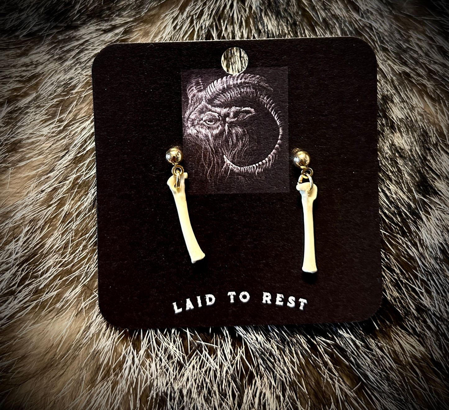 Skunk Phalanges earrings