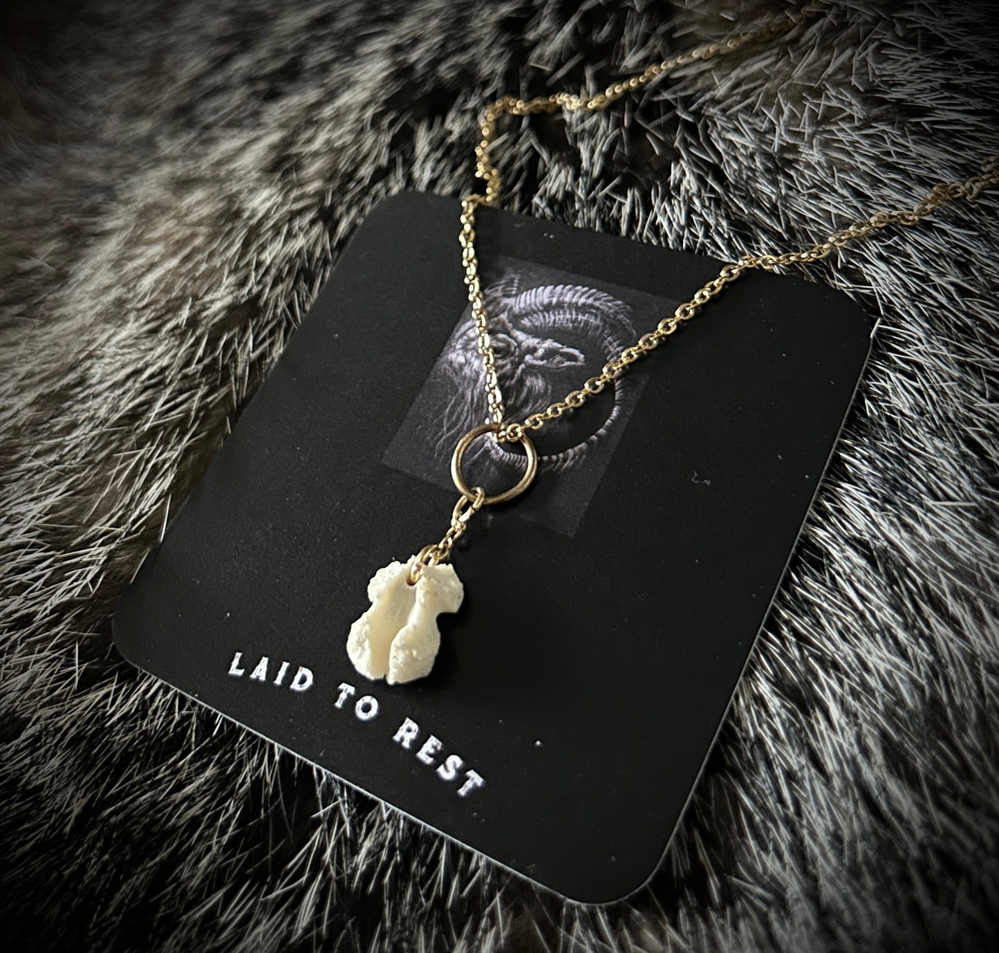 Possum vertebrae fragment pendant