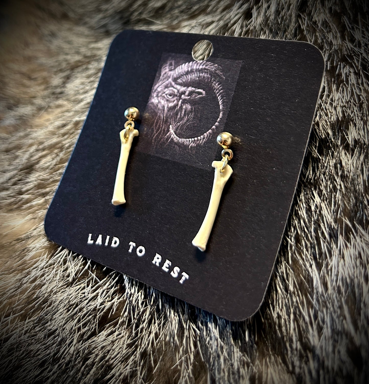 Skunk Phalanges earrings