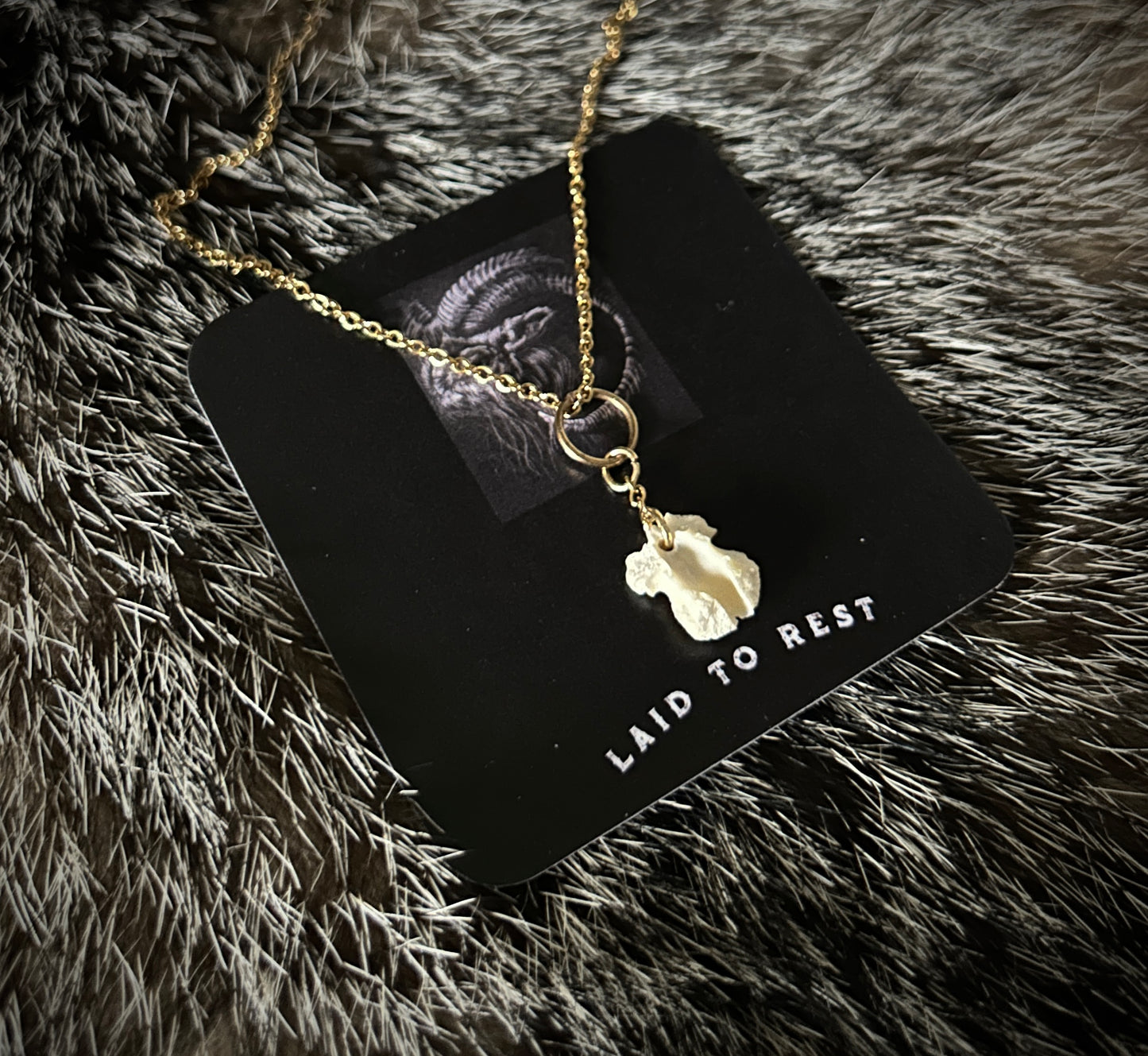 Possum vertebrae fragment pendant