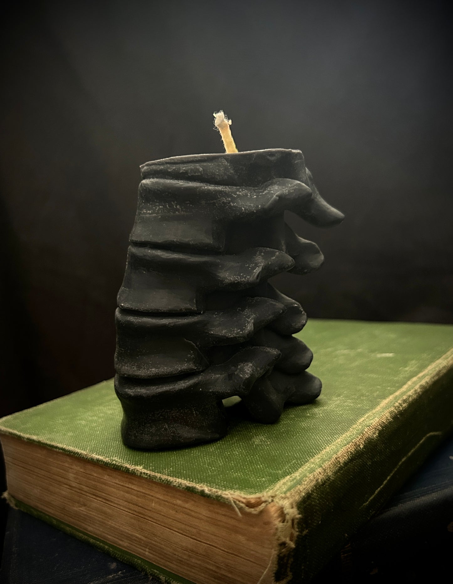 Black Spine Candle - Pine Scented