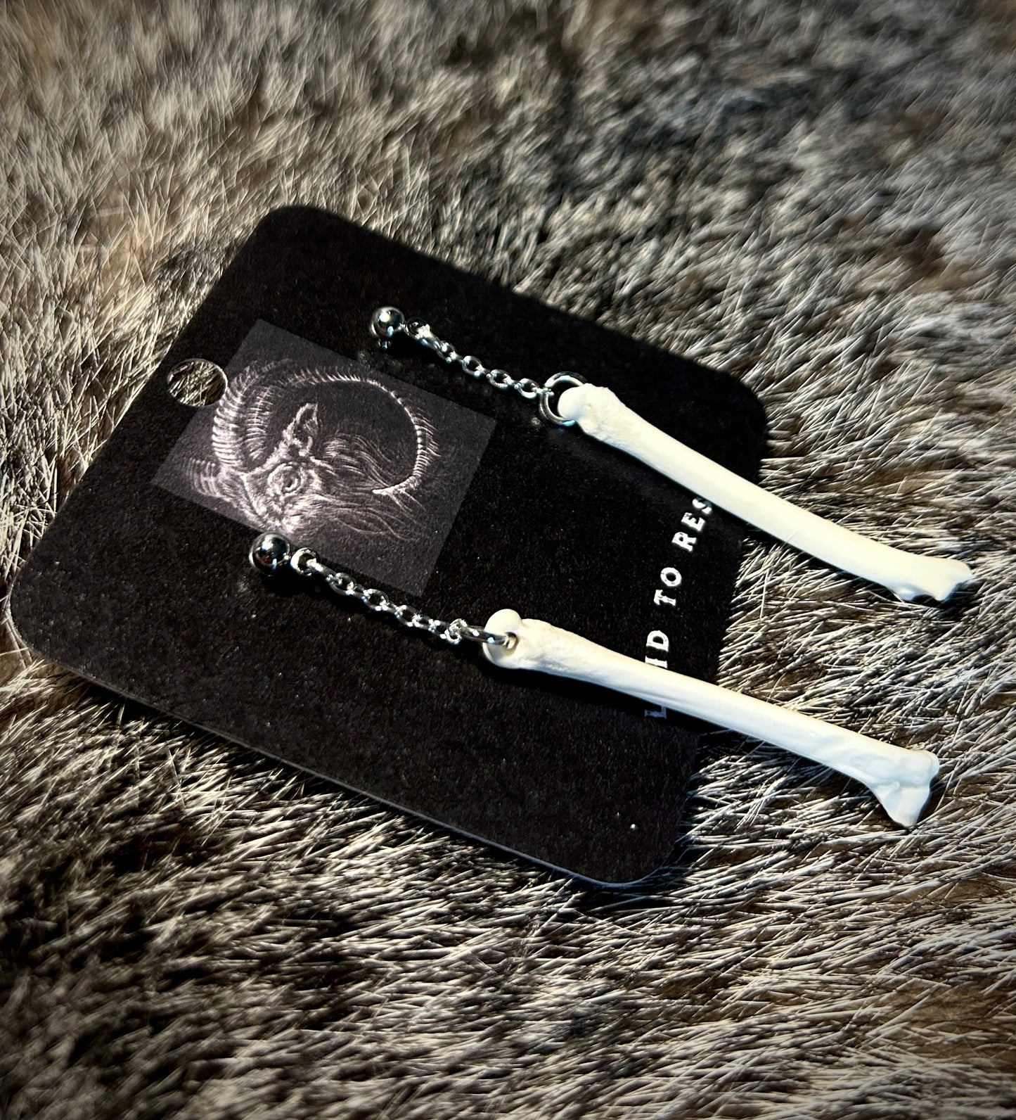 Fox Metatarsal Earrings