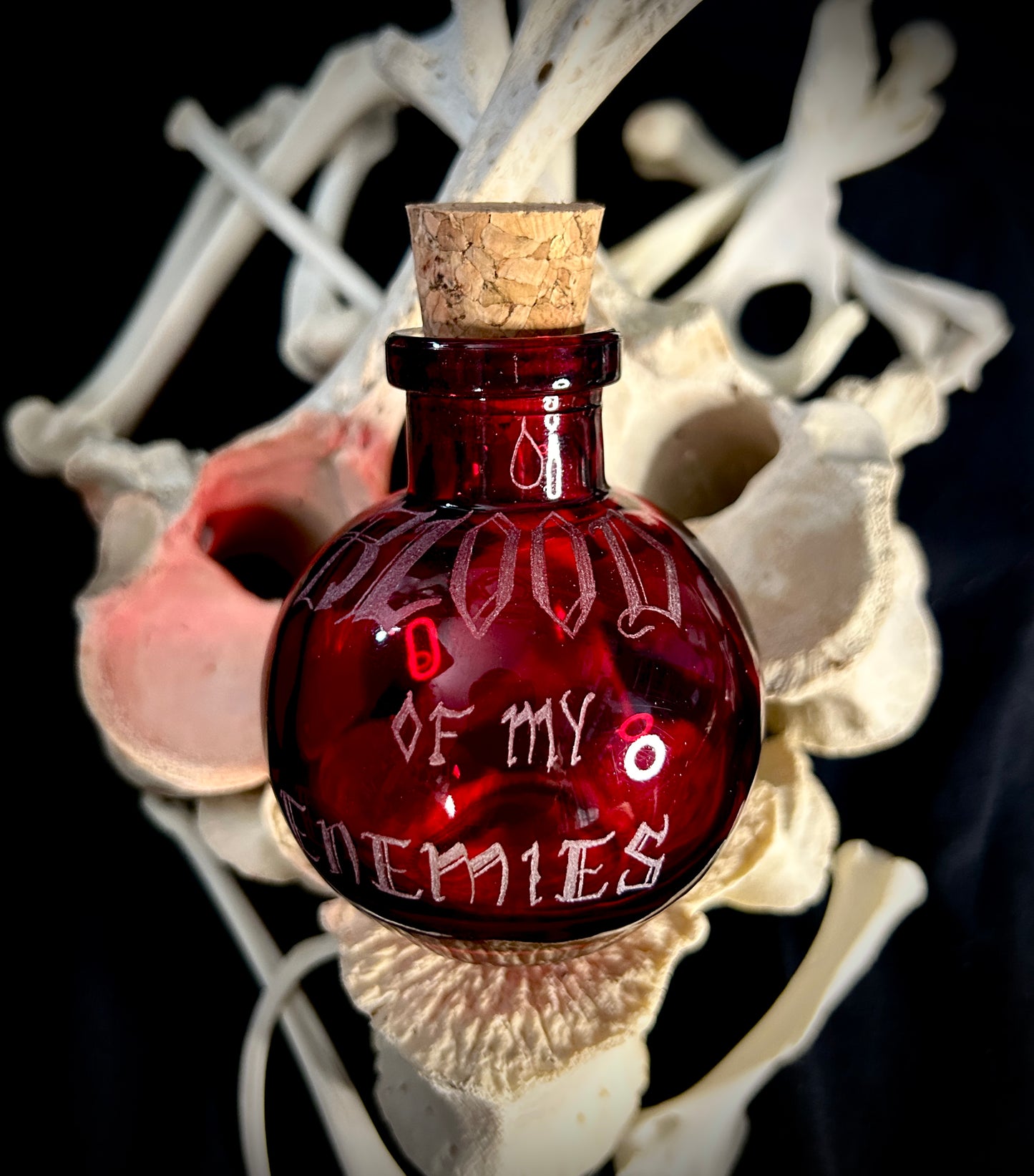 Blood of my Enemies Hand-etched Bottle