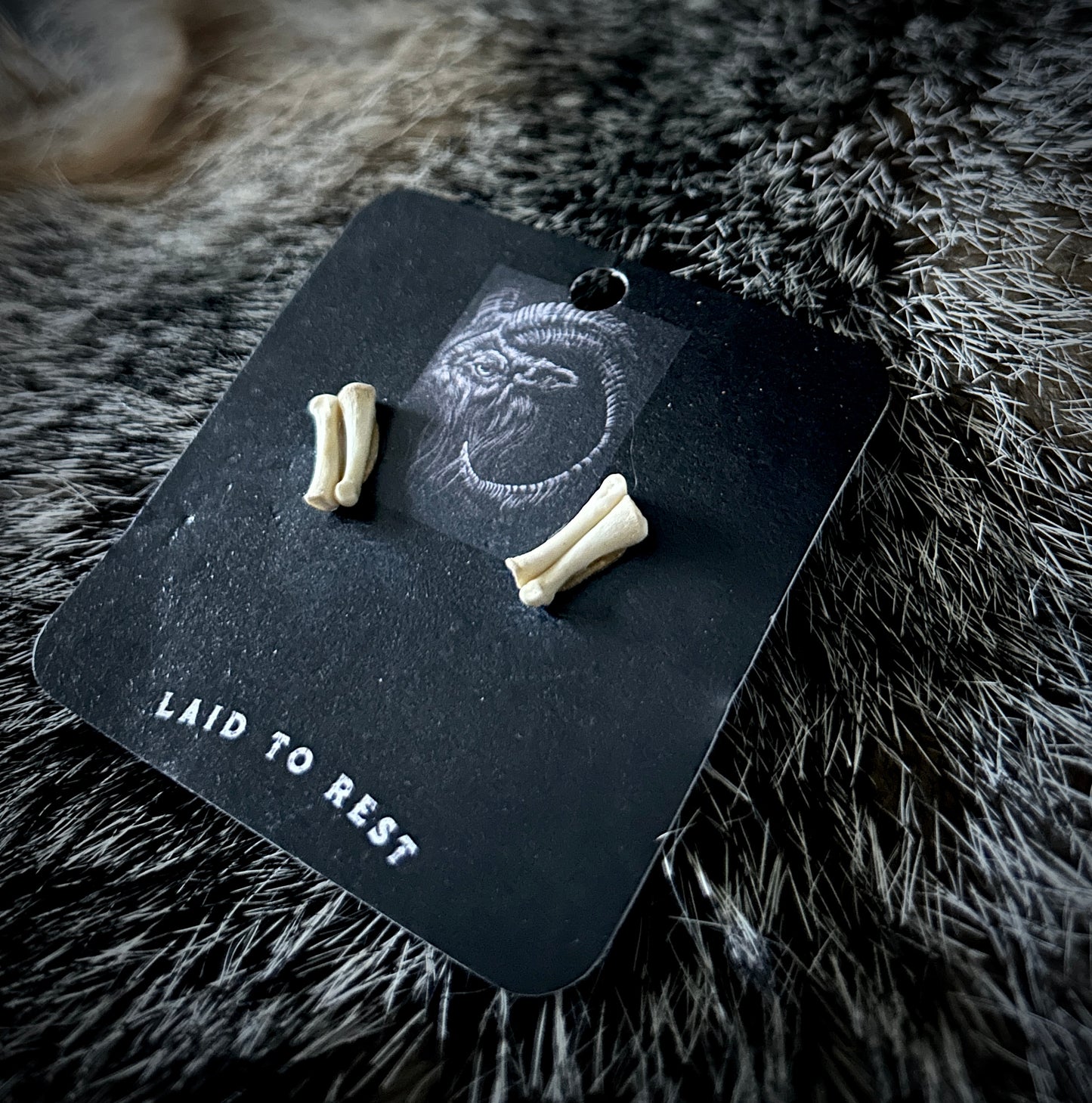 Skunk Phalanges earring studs