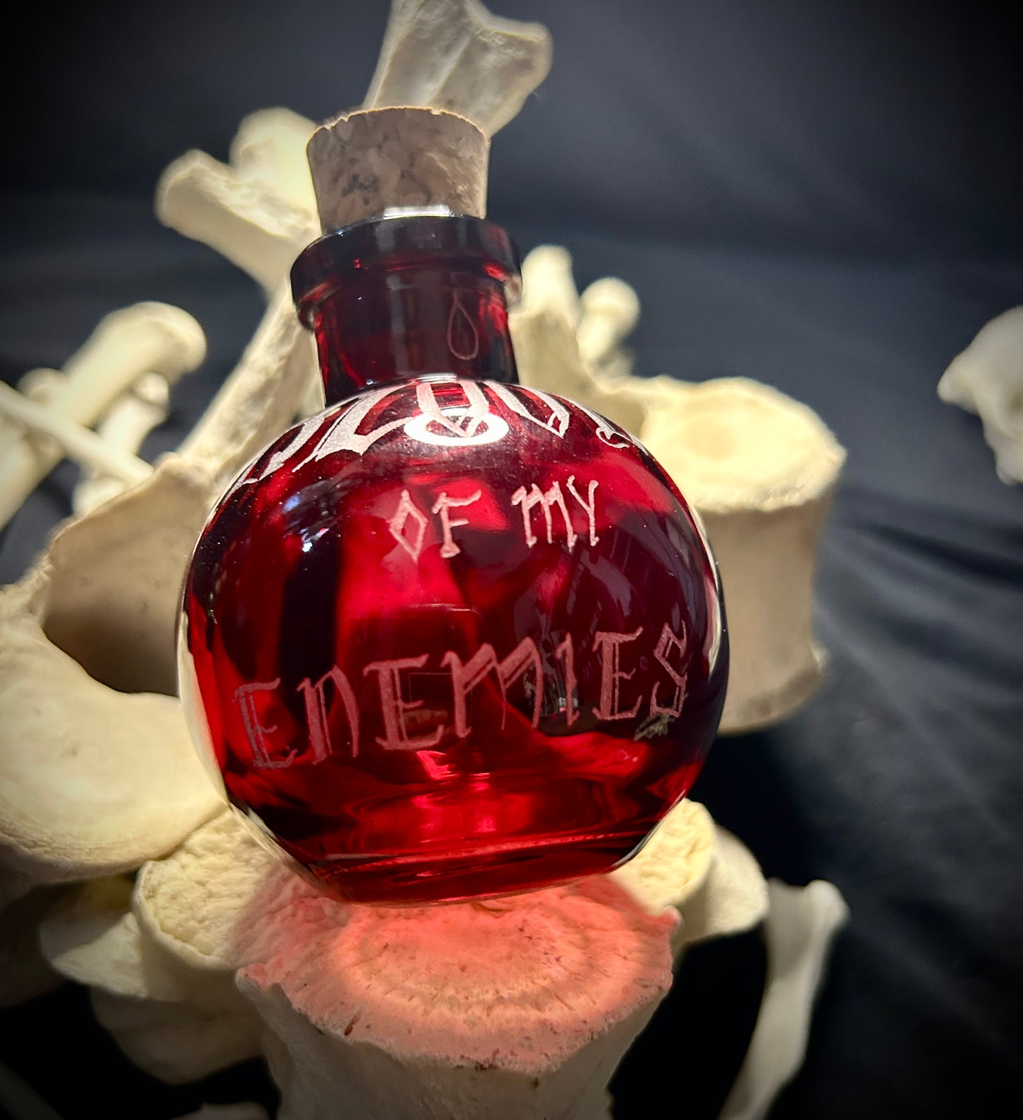 Blood of my Enemies Hand-etched Bottle