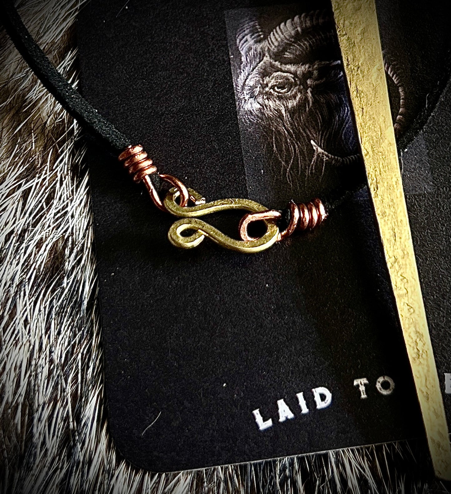 Brass Coffin Nail Pendant