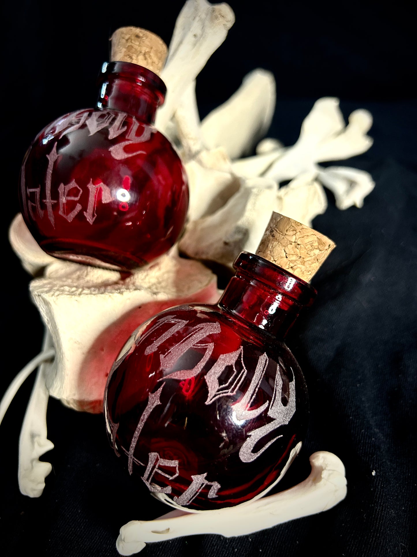 Unholy Water Hand-etched Botlle