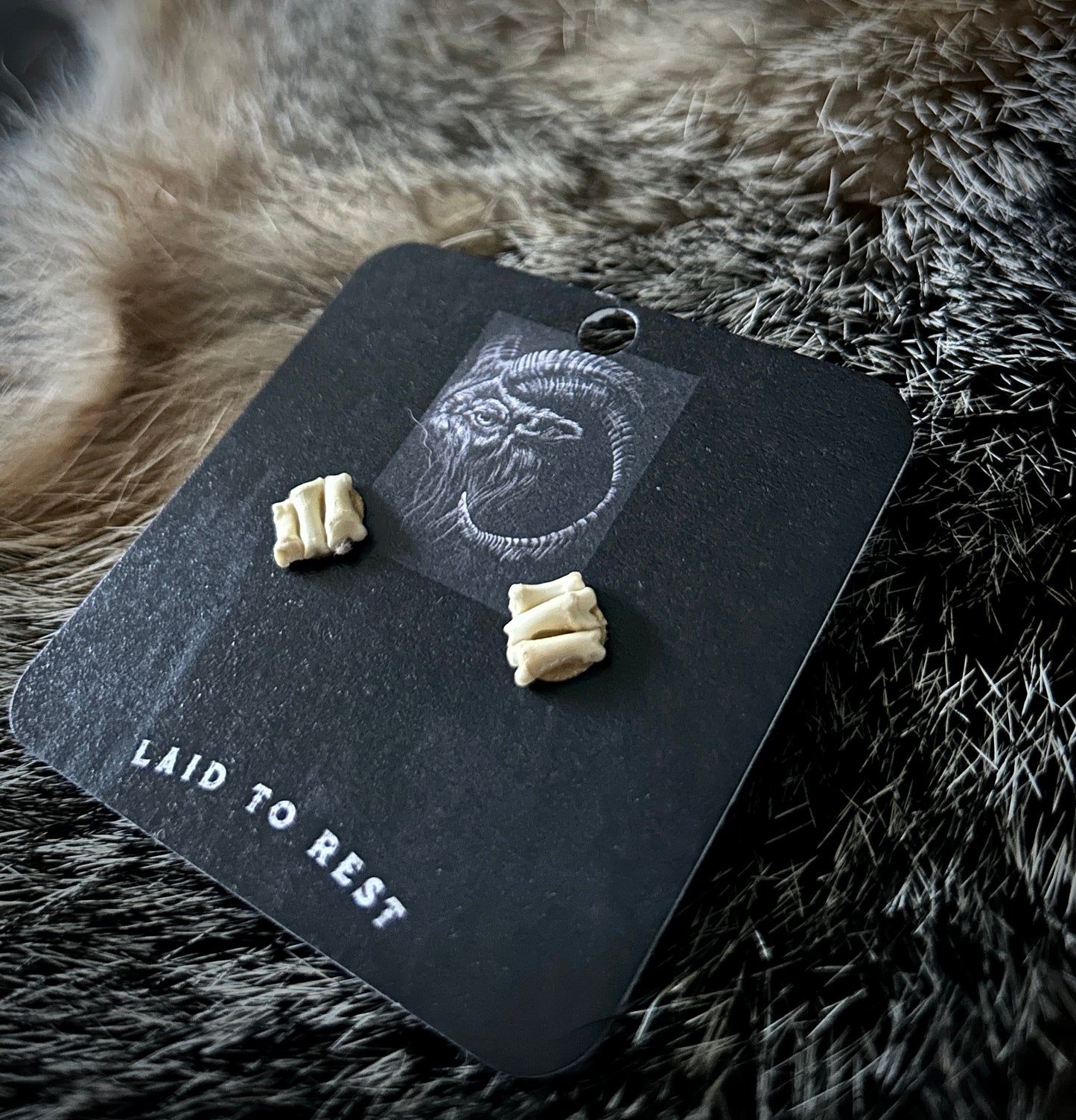 Skunk Phalanges earring studs