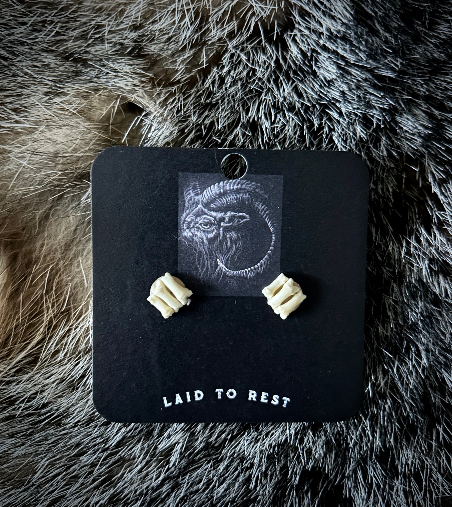 Skunk Phalanges earring studs