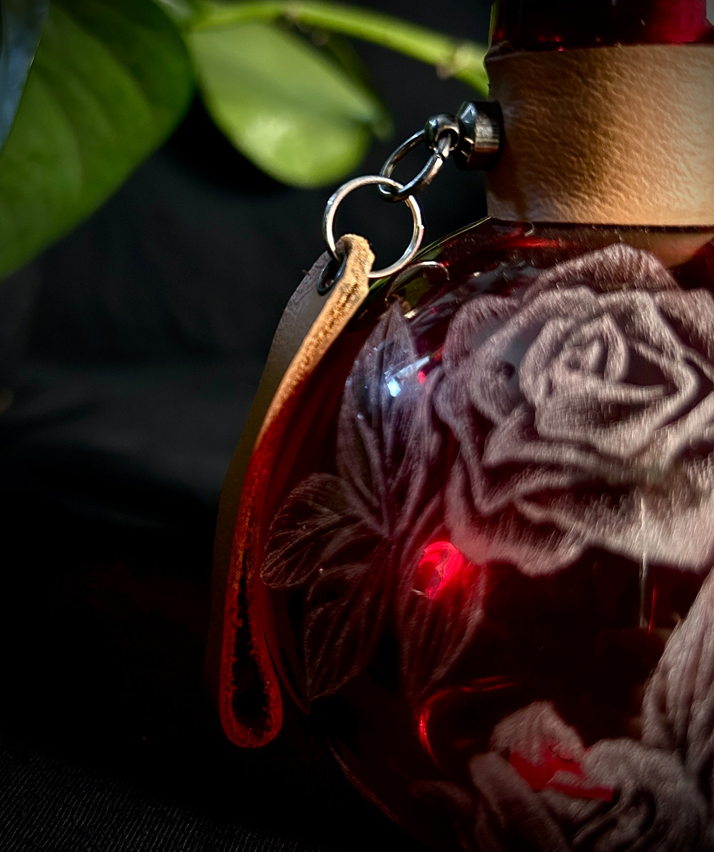 Roses Hand-etched Bottle