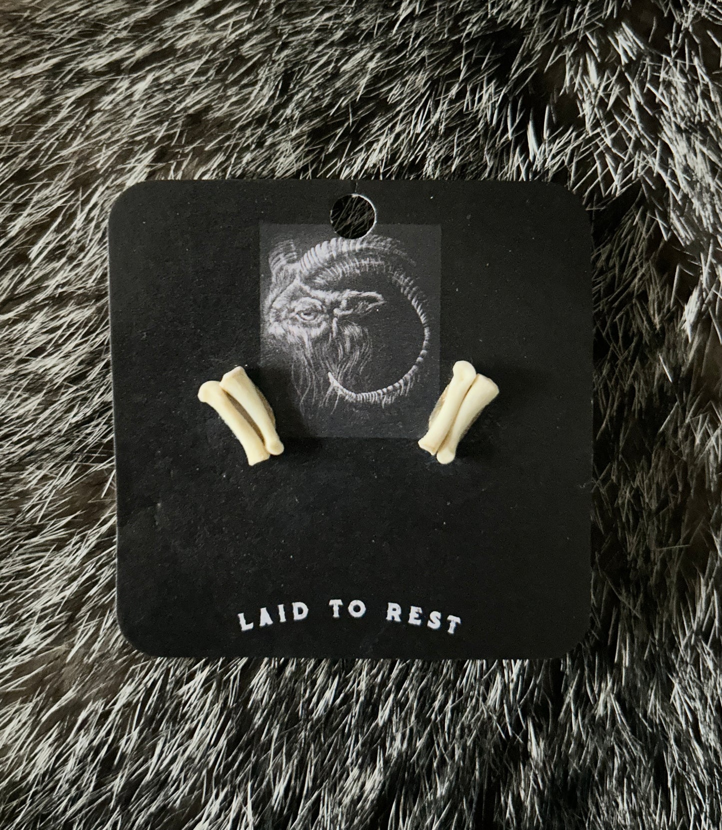 Skunk Phalanges earring studs