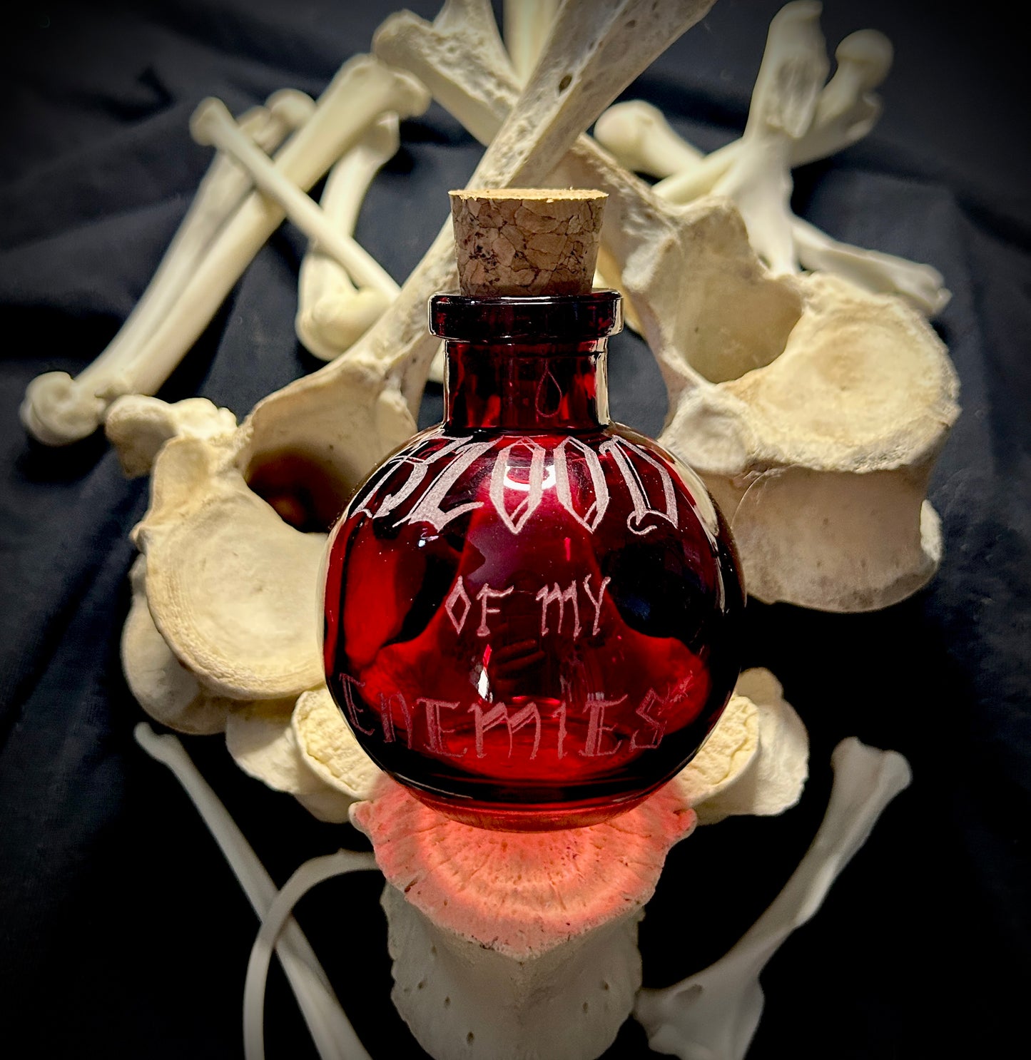 Blood of my Enemies Hand-etched Bottle