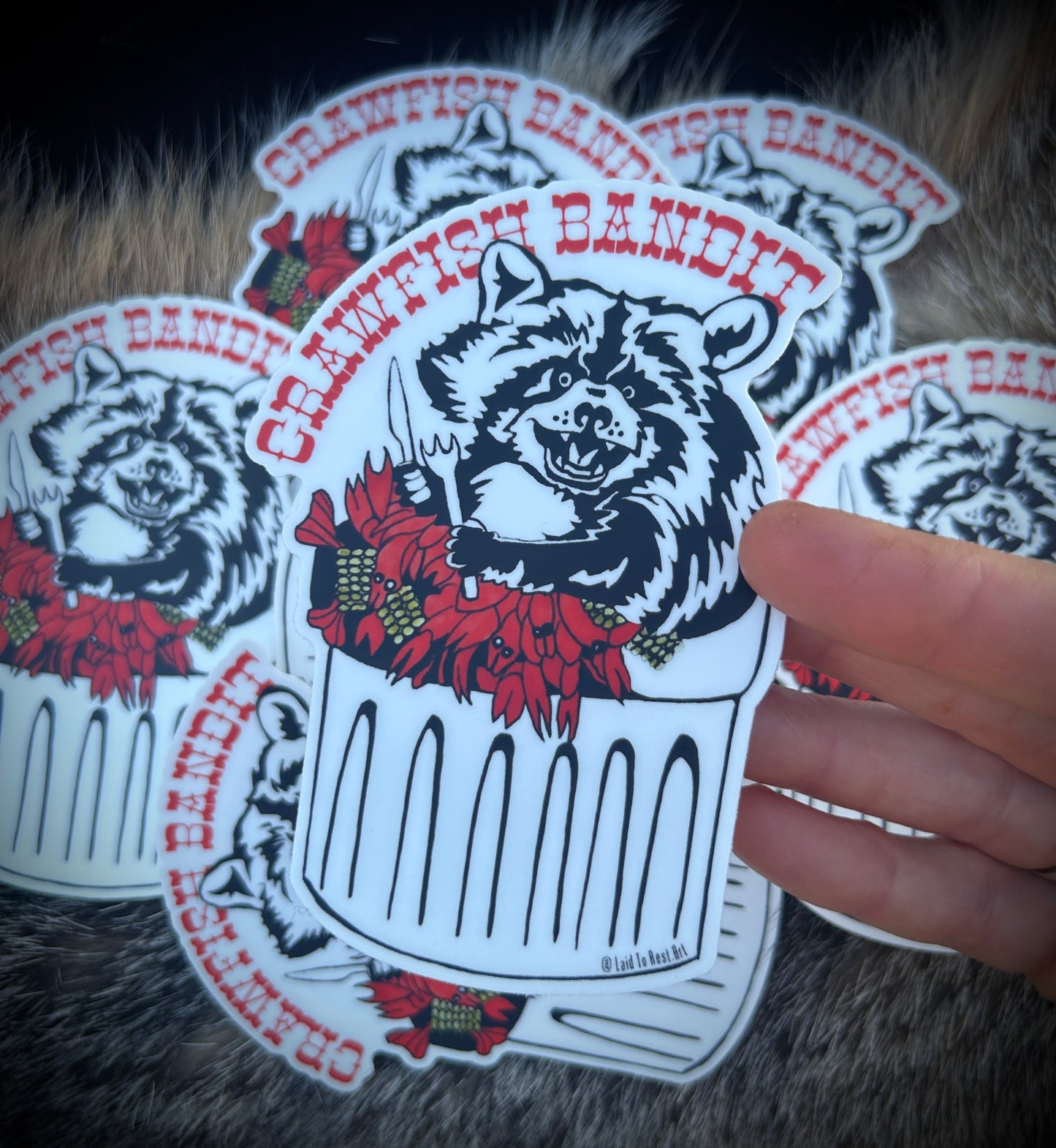 Crawfish Bandit Vinyl Sticker