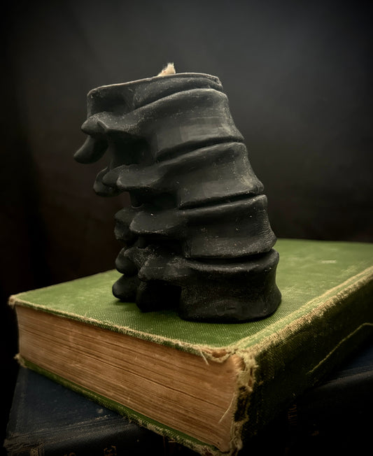 Black Spine Candle - Pine Scented