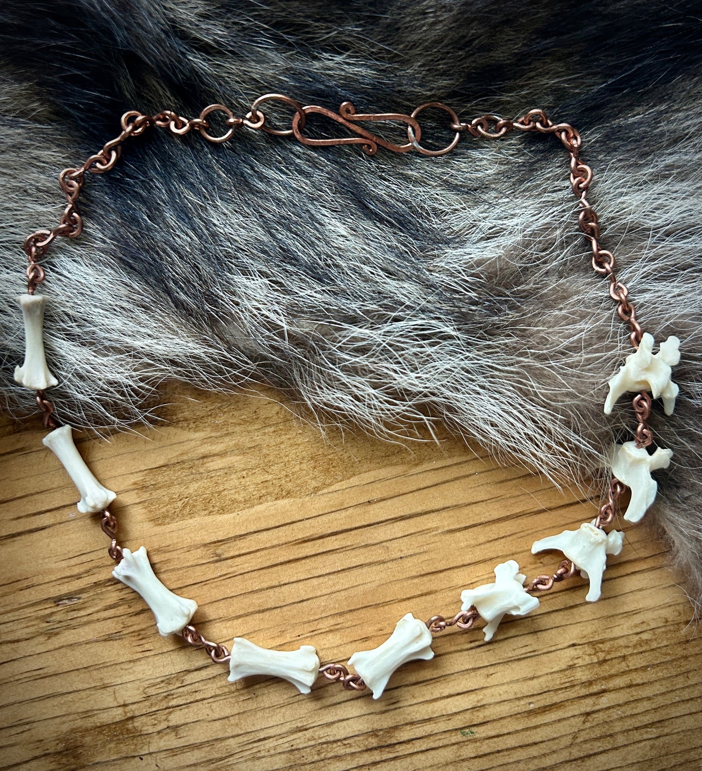 Coyote tail copper Necklace