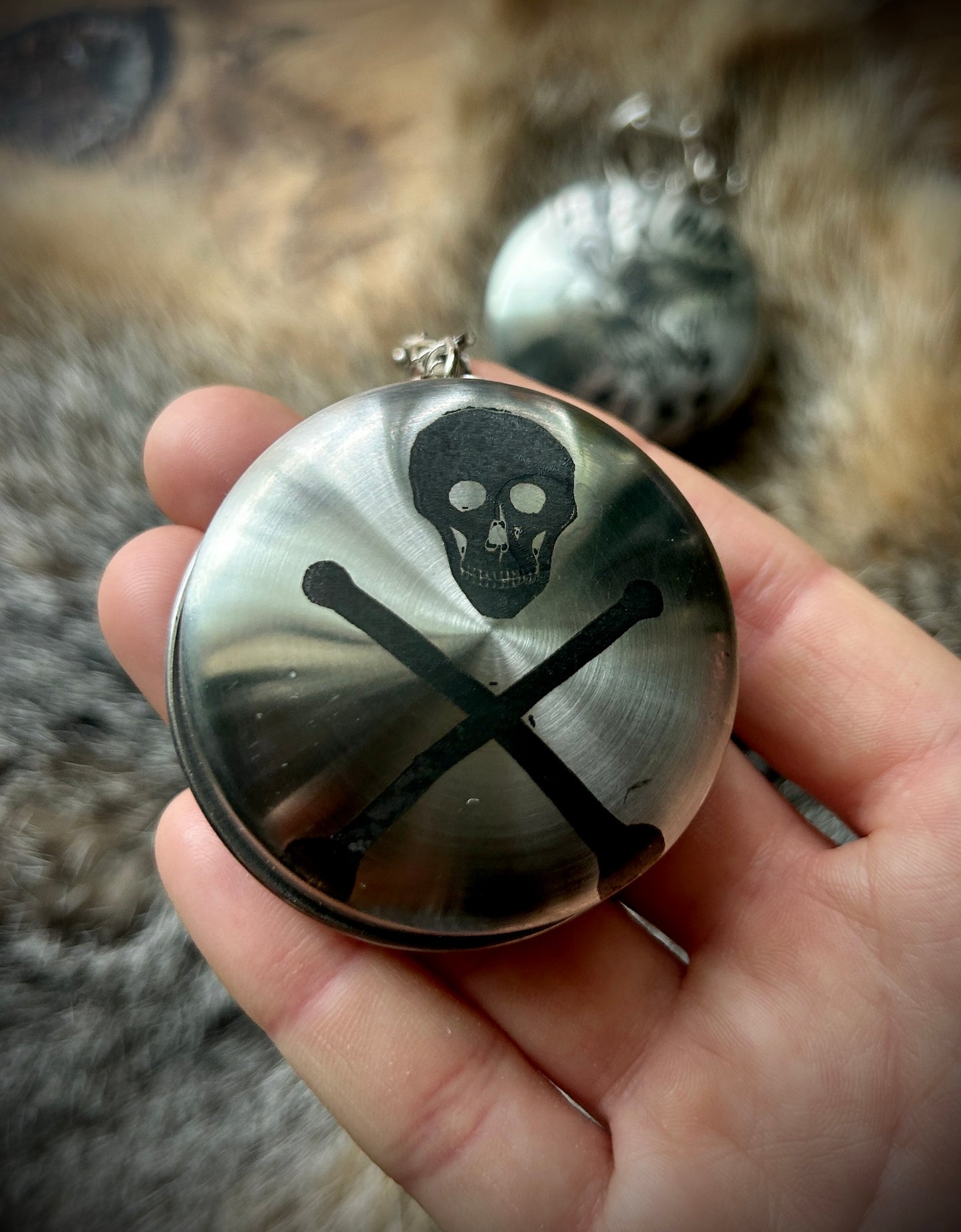 Collapsible etched keychain shot glass