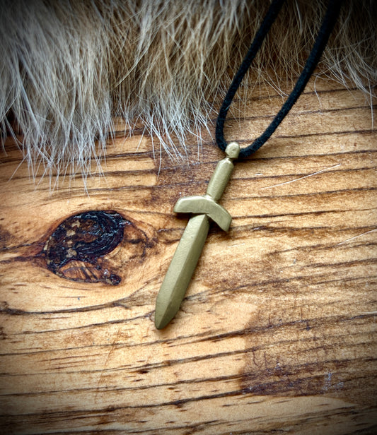 Brass Sword Pendant
