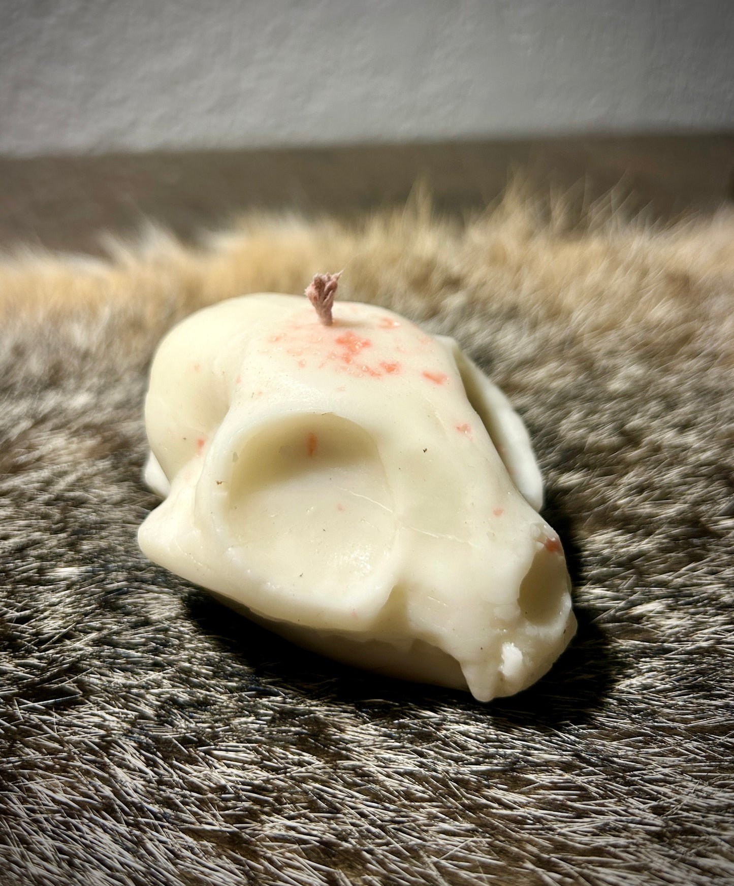 Bleeding Cat Skull Candle