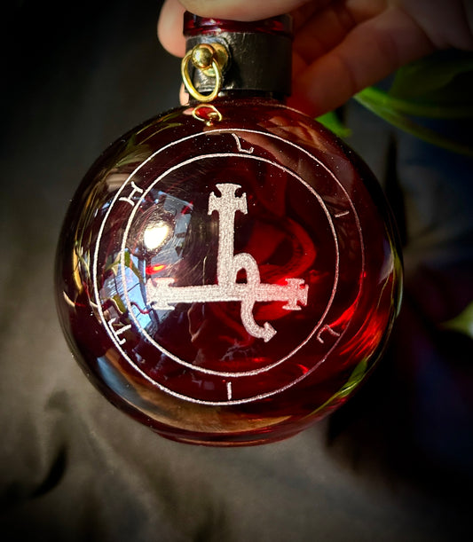 Lilith hand-etched bottle