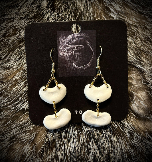 Coyote Patella Earrings