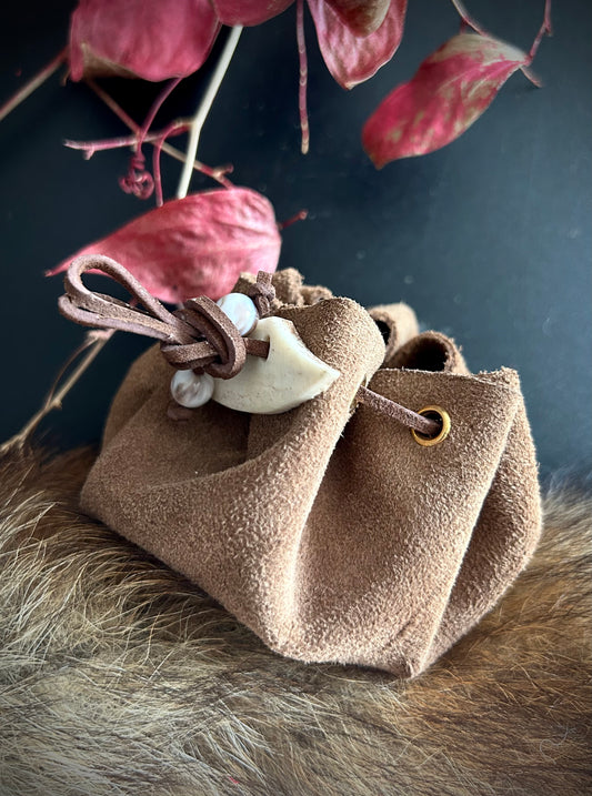 Suede Leather Pouch