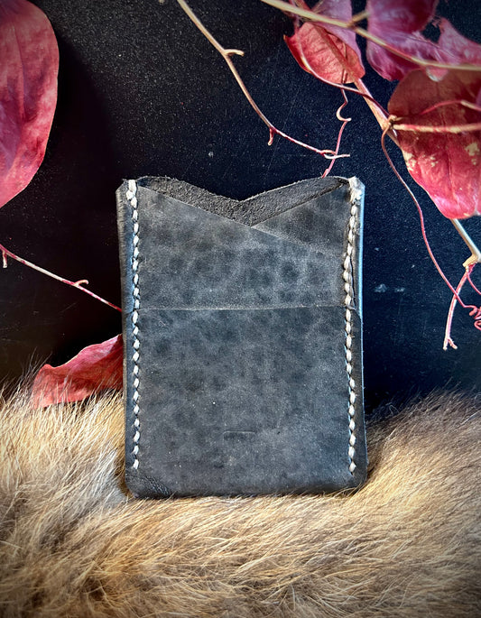 Black Top-Grain Leather Wallet