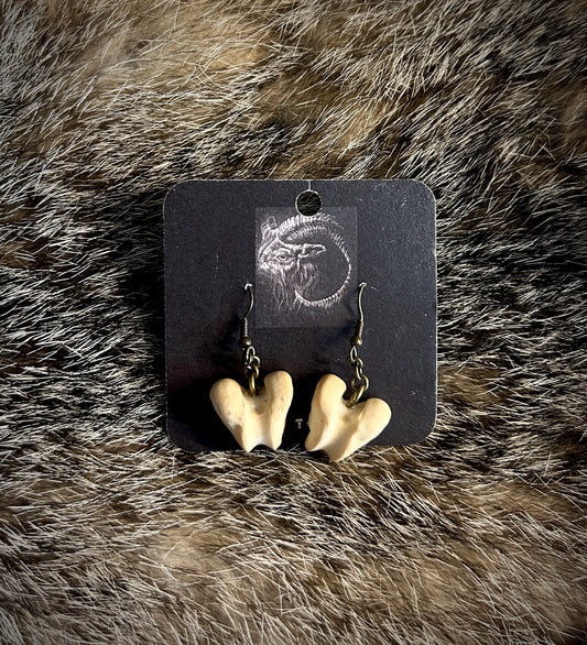 Fox Proximal Bone Earrings