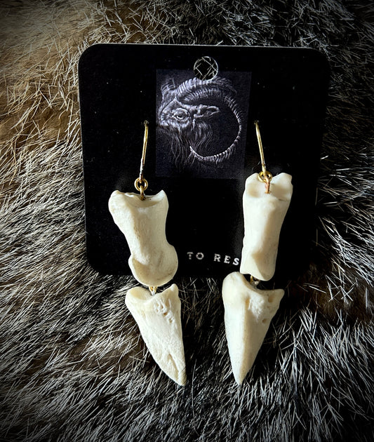 Deer Phalanges Earrings