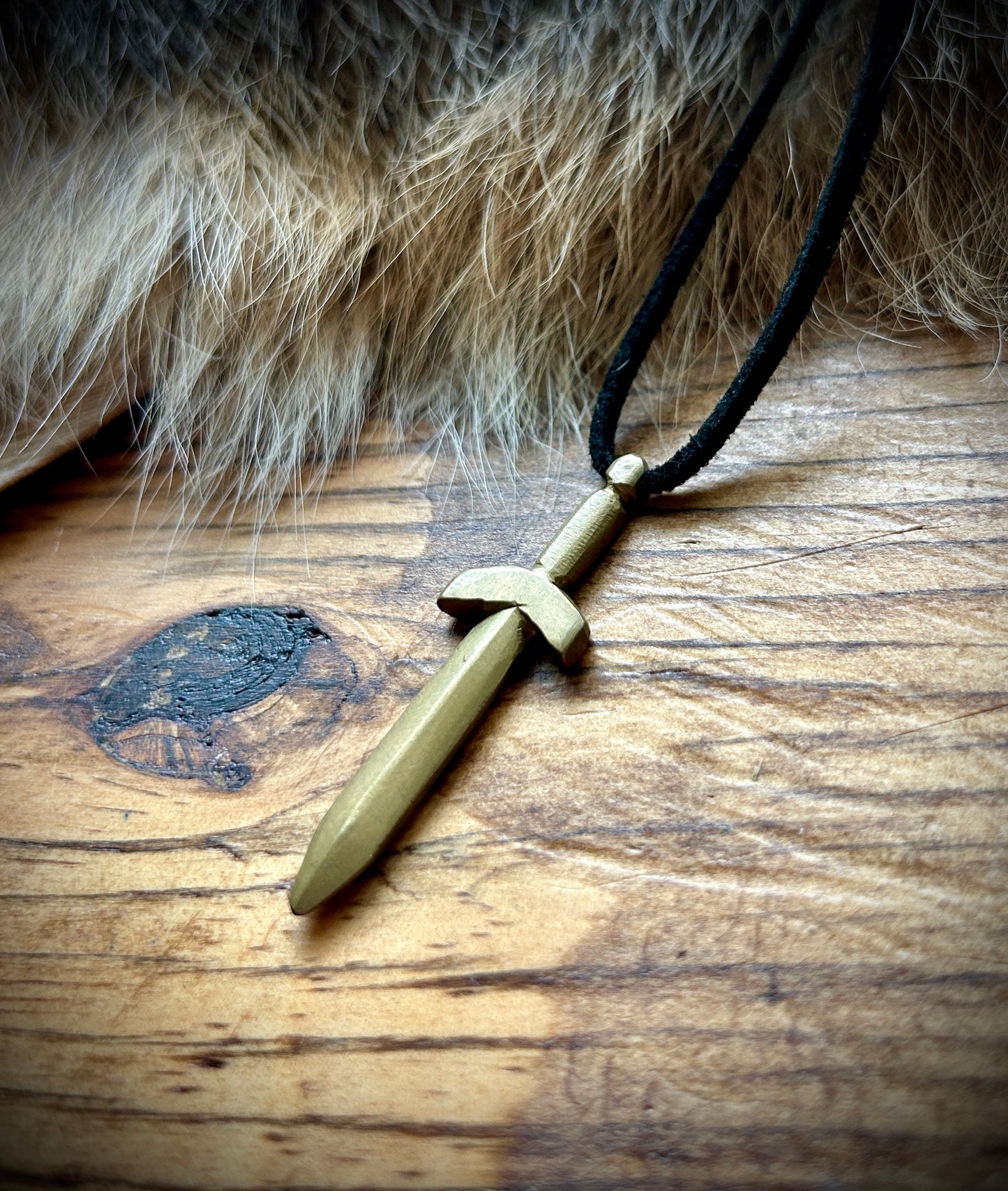 Brass Sword Pendant