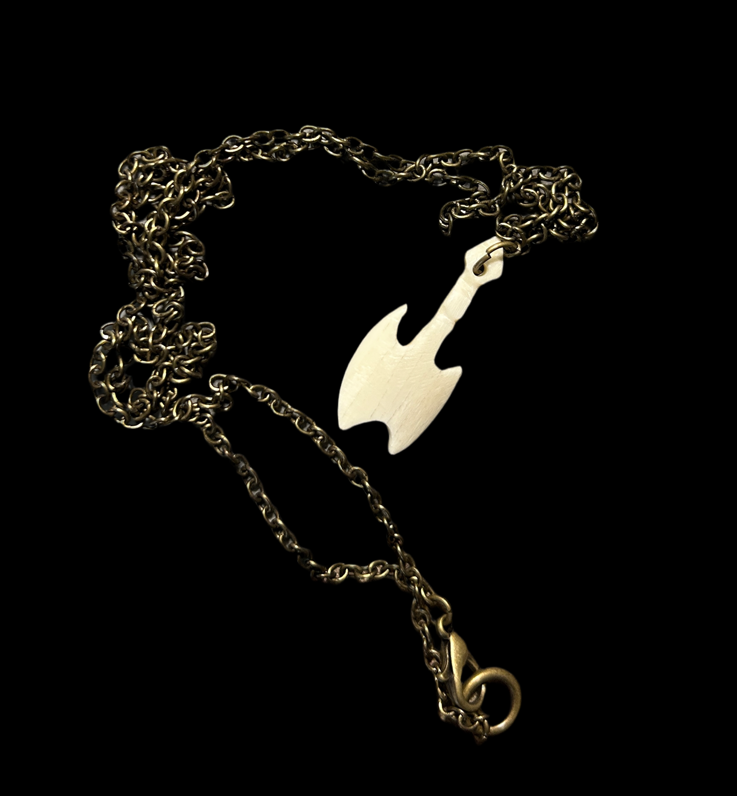 Bone Battle Axe necklace