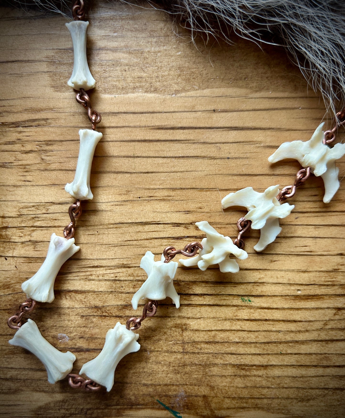 Coyote tail copper Necklace
