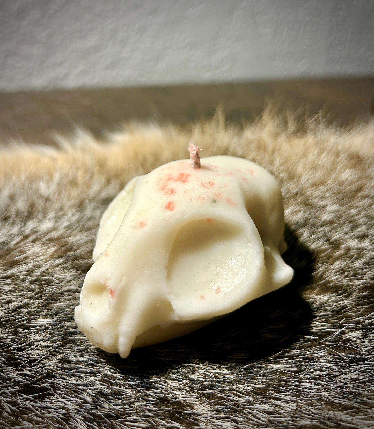 Bleeding Cat Skull Candle