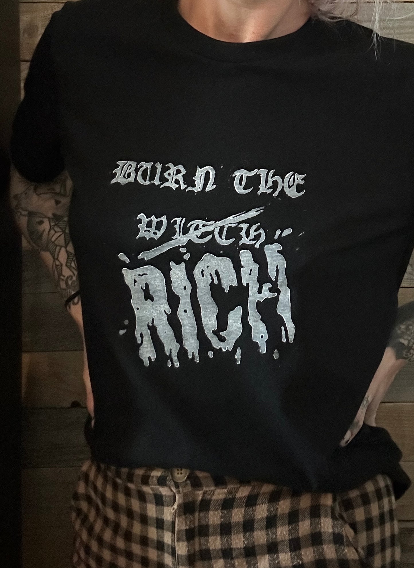 Burn the Rich Adult Unisex Tee
