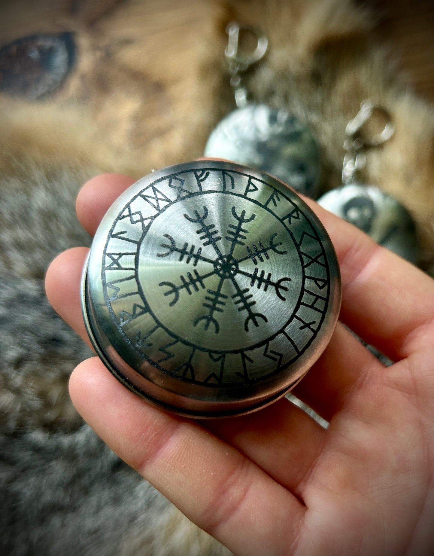 Collapsible etched keychain shot glass