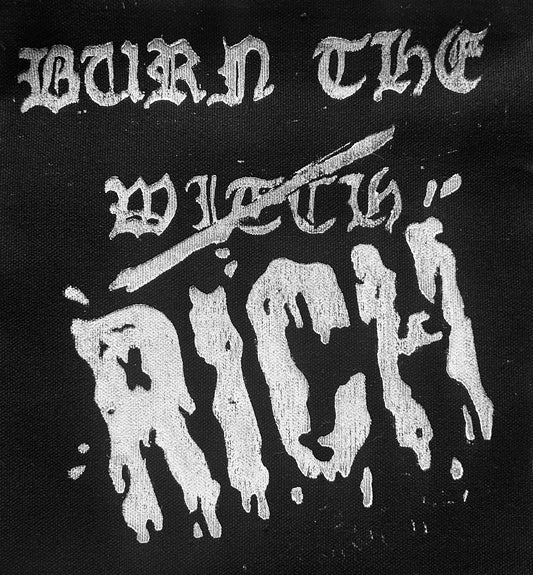 Burn the Rich back patch