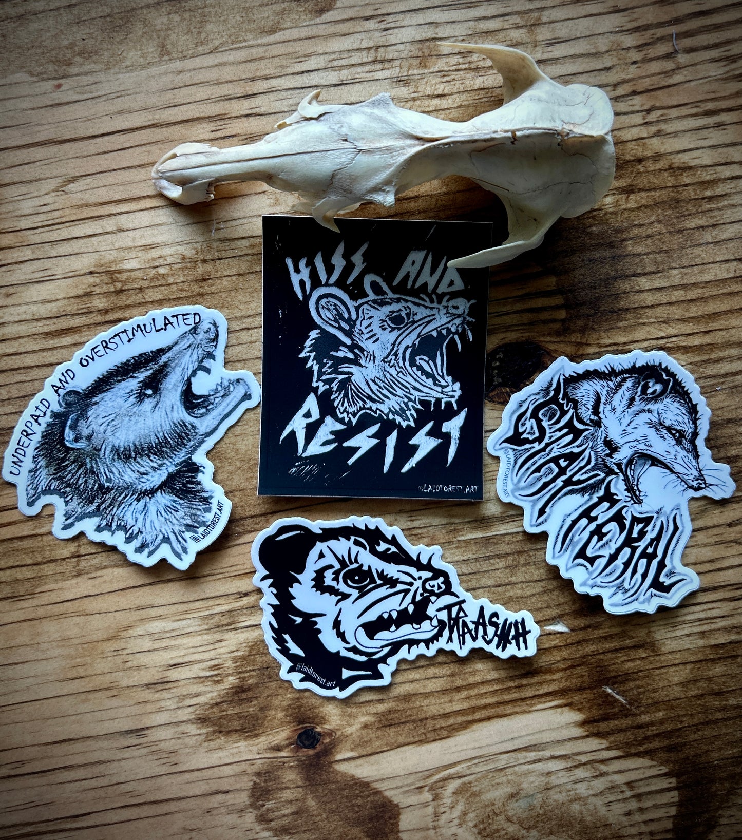 Possum Sticker Pack - 4 Vinyl Stickers