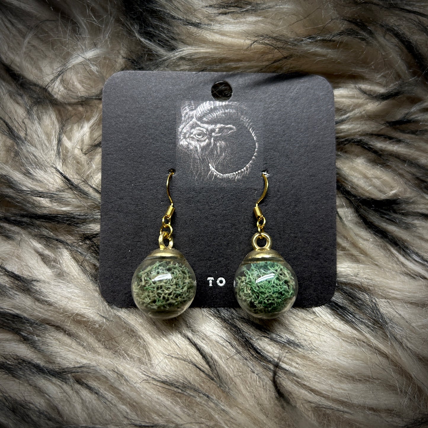 Moss Globe Earrings