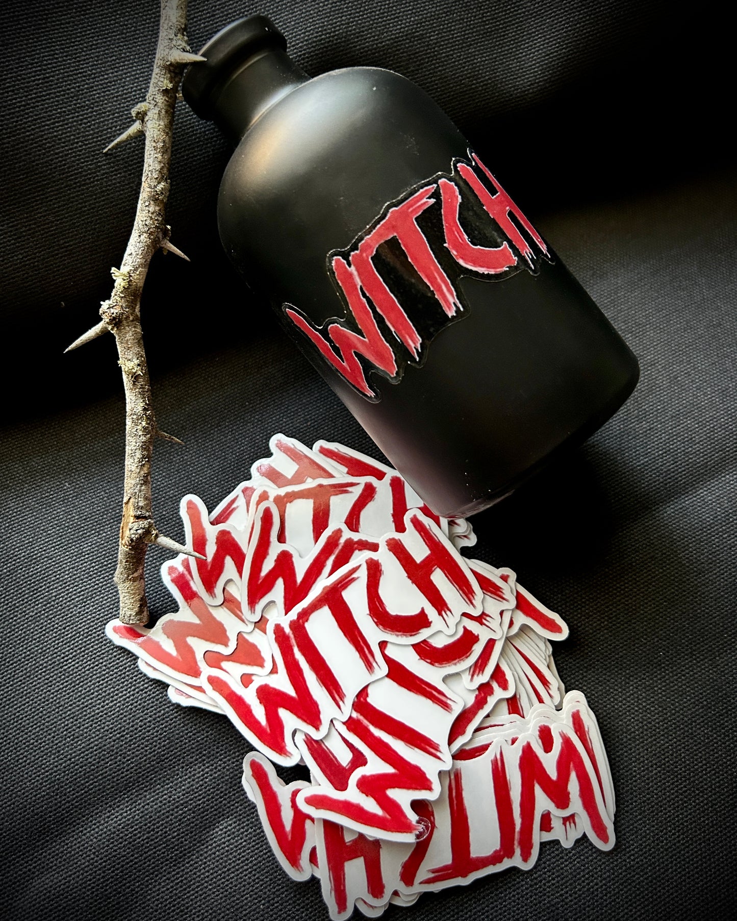 WITCH clear vinyl sticker