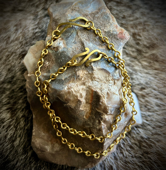 Brass and Copper Chain Bracelets
