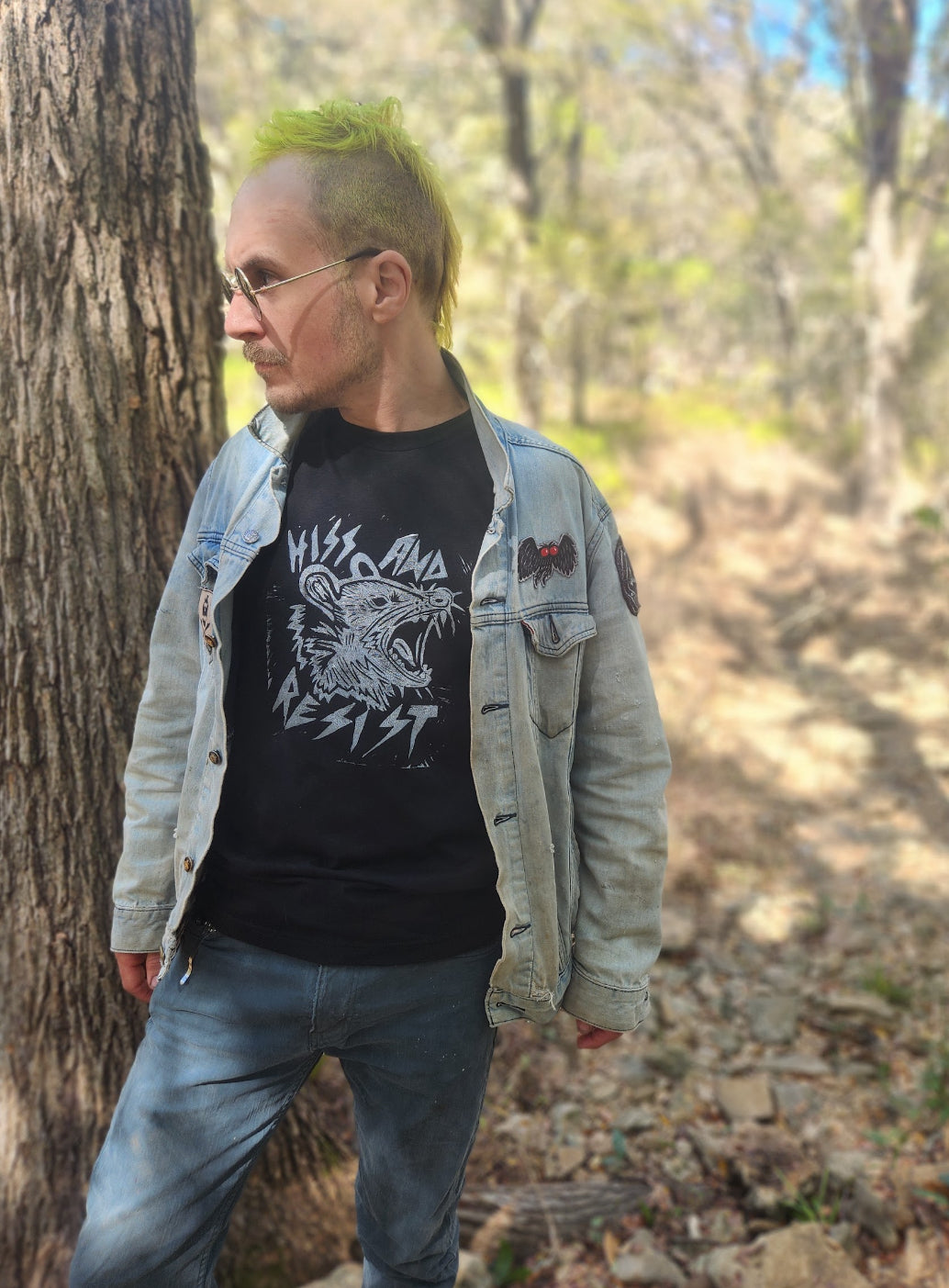 Possum Hiss and Resist Adult Unisex Tee