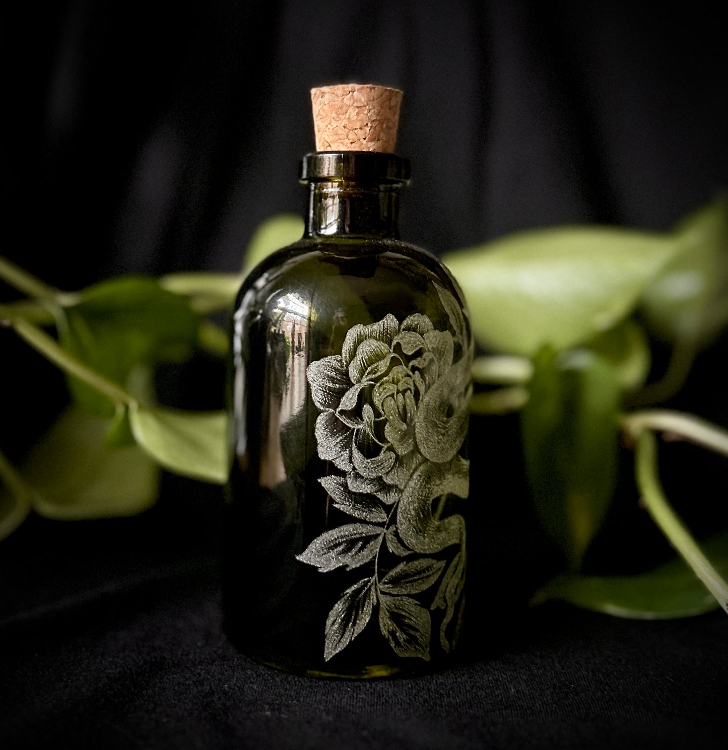 Snake Hand-etched Bottle