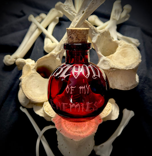Blood of my Enemies Hand-etched Bottle