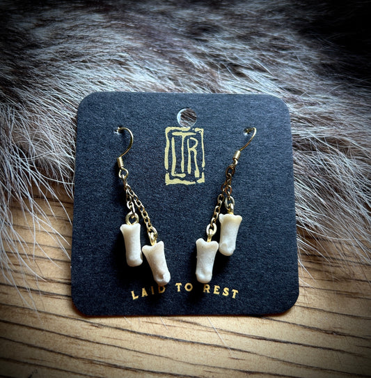 Fawn Phalanges dangle earrings