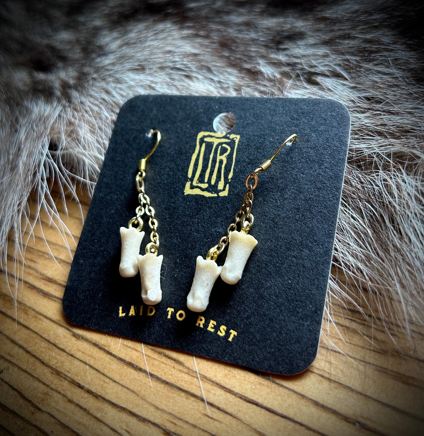 Fawn Phalanges dangle earrings