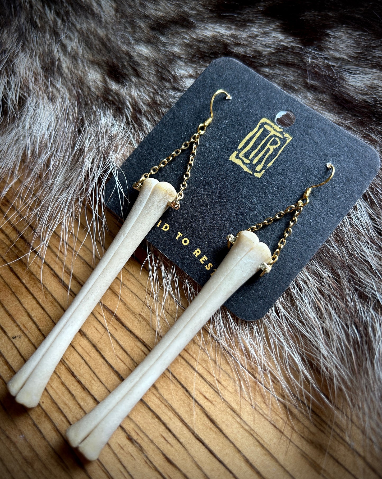 Fawn Metacarpal earrings